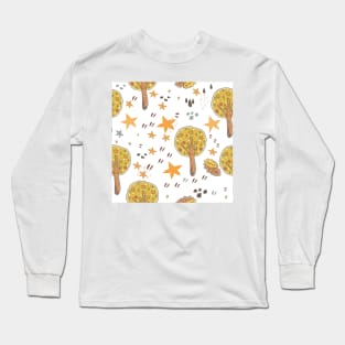 Fall Pattern Long Sleeve T-Shirt